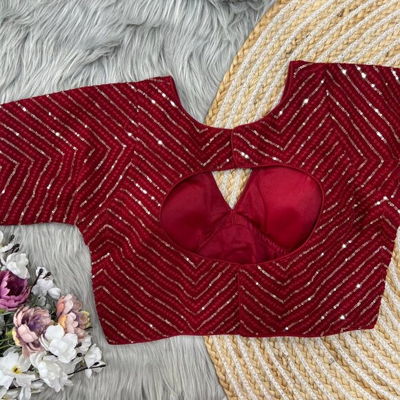 Fancy Partywear Blouse - Picture 11 of 13